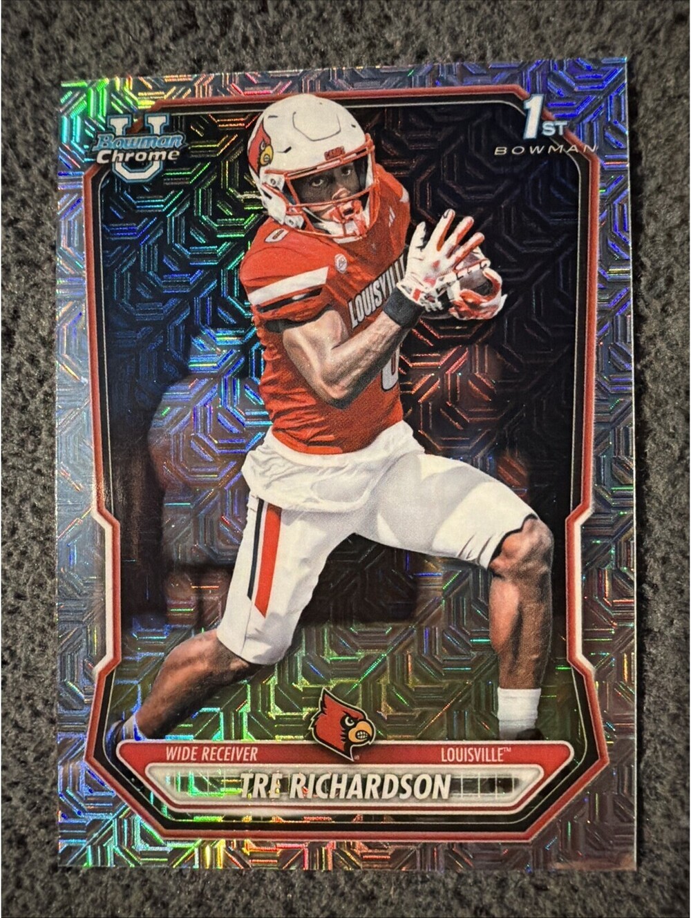 Tre Richardson 2026 Bowman Chrome 1st Mojo Refractor #BCP-175 Louisville Cardina